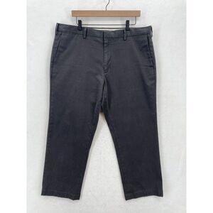 Banana Republic Rapid Movement Aidan Chino Pants Charcoal Gray Cropped 38x26
